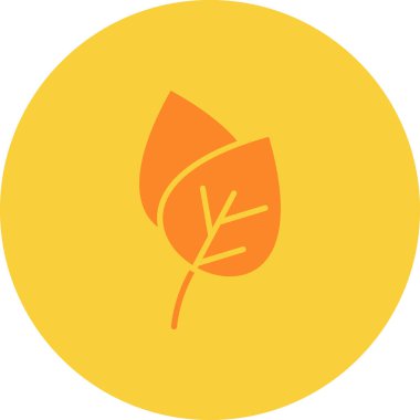 Yaprak. Web simgesi basit tasarım