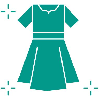 elbise simgesi vektör illüstrasyonu