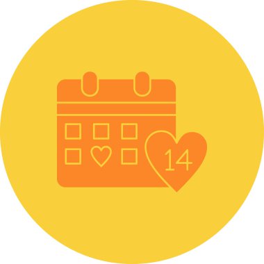 Takvim simgesi vektör illüstrasyonu