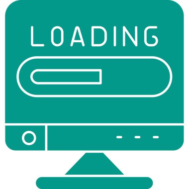 Yükleniyor. Web simgesi basit tasarım