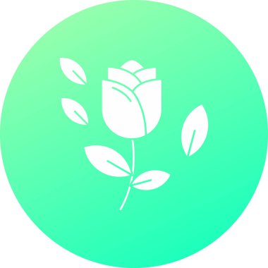 Gül simge vektör çizim