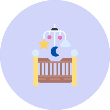 Bebeğim. Web simgesi basit illüstrasyon