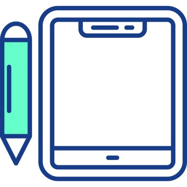 Cep telefonu simgesi, vektör illüstrasyonu