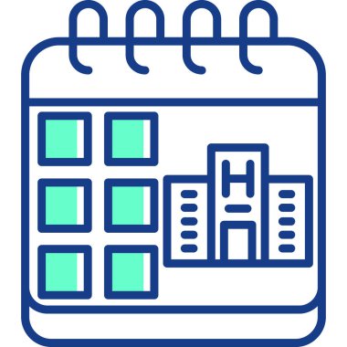 Takvim. Web simgesi basit illüstrasyon