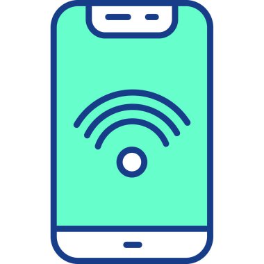 Cep telefonu. Web simgesi basit tasarım