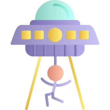 Teleskop simgesi ile teleskop, çizgi film tarzı