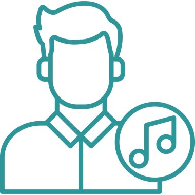 müzik notası ikon vektör illüstrasyonu