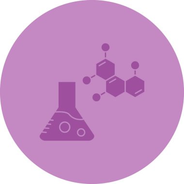 Kimyasal deney simgesinin vektör çizimi