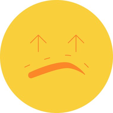 Emoji yüz emoji simgesi düz stil