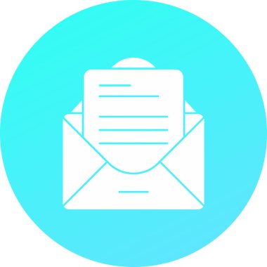 Mektup. Web simgesi basit illüstrasyon