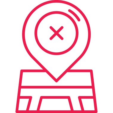 harita konum simgesi, özet vektör illüstrasyonu