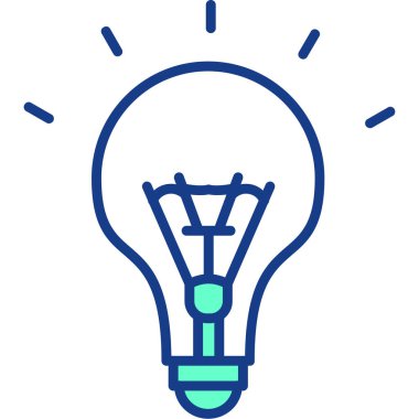 Bir fikrim var. Web simgesi basit illüstrasyon