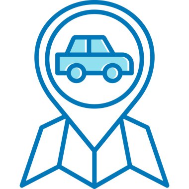 araba simgesi vektör illüstrasyonu