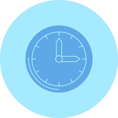 Saat simgesinin vektör illüstrasyonu