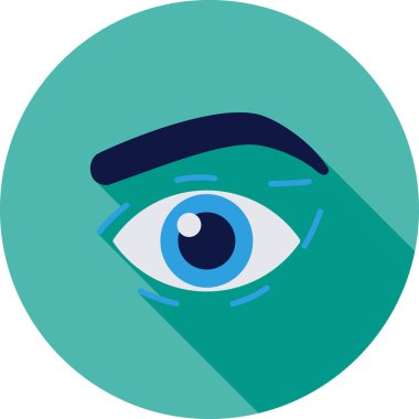 Göz. Web simgesi basit illüstrasyon