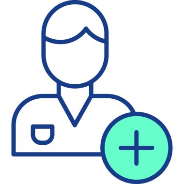 Tıbbi yardım. Web simgesi basit illüstrasyon