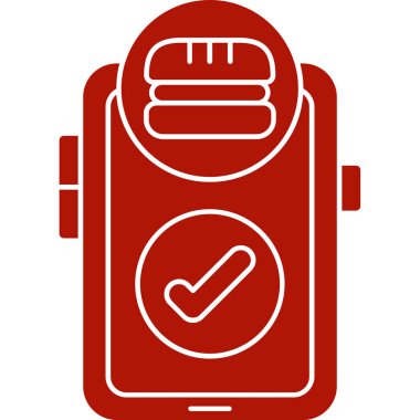 Alarm saat simgesi vektör illüstrasyonu