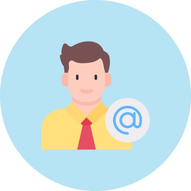 Bir e-posta tutan iş adamı