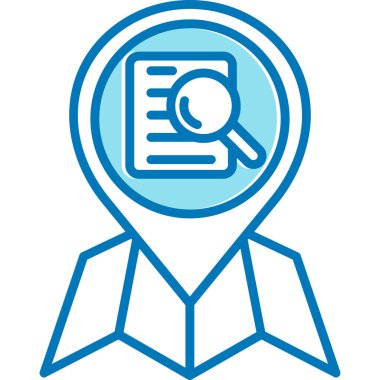 Arama konumu simgesi - taslak biçimi