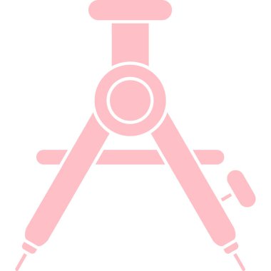 Teleskop. Web simgesi basit illüstrasyon