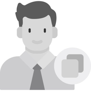 Akıllı telefon vektör çizimi kullanan iş adamı