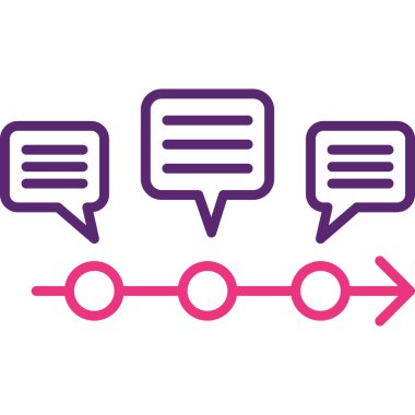 Konuşma baloncukları ikon vektör çizimi