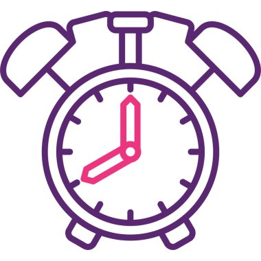 Saat. Web simgesi basit illüstrasyon