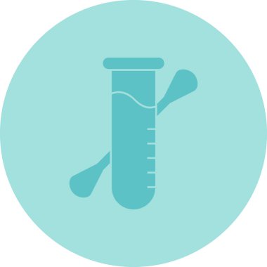 test tübü ikon vektör çizimi