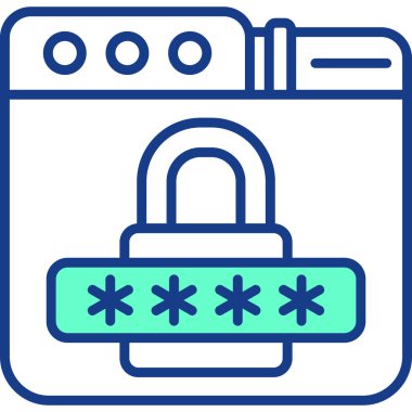 kilit simgesi, vektör illüstrasyon tasarımı