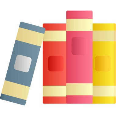 kitap vektör simgesi, çizgi film biçimi