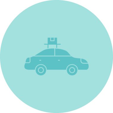 araba simgesi vektör illüstrasyonu