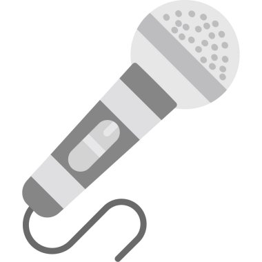 mikrofon simgesi vektör illüstrasyonu