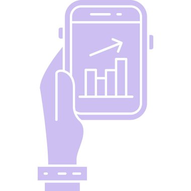 el simgesi vektör illüstrasyonlu akıllı telefon