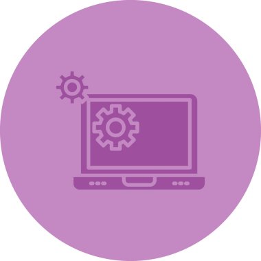 Web ayarı simgesi vektör illüstrasyonu