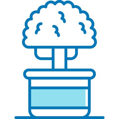 beyin ikonu vektör illüstrasyonu