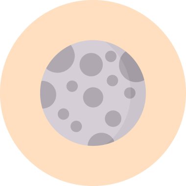 Ay düz vektör simgesi