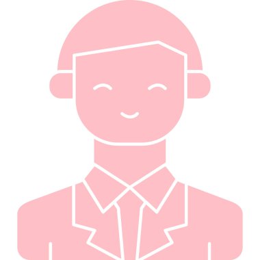 Adamım. Web simgesi basit illüstrasyon