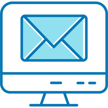 e-posta pazarlama simgesi ana hat biçiminde