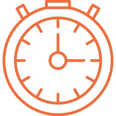 Kronometre ağ simgesi vektör illüstrasyonu