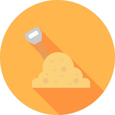 yiyecek web simgesi, basit vektör illüstrasyonu