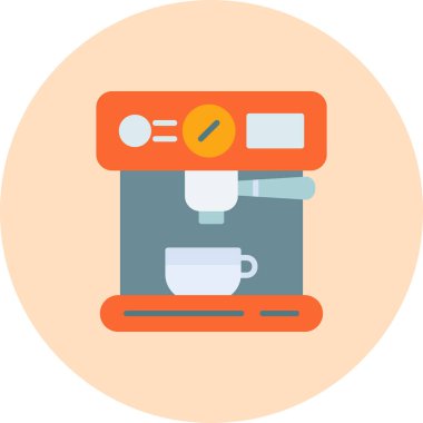 Kahve fincanı ikonu. Web için basit kahve vektör simgeleri çizimi