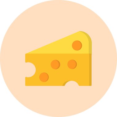 Peynir simgesi vektör illüstrasyonu