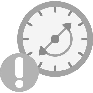 Alarm saat vektör simgesi. düz vektör çizimi beyaz arkaplanda izole edildi.