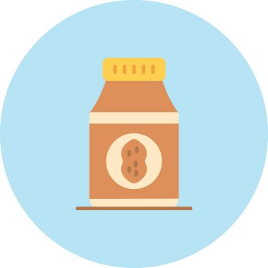 Kavanoz. Web simgesi basit illüstrasyon