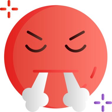 kızgın yüz ifade simgesi