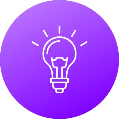 Ampul Simgesi, Vektör illüstrasyonu