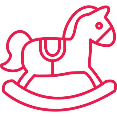 Bir at simgesinin vektör illüstrasyonu