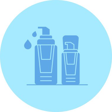 Kozmetik şişe ikonu. Web tasarımı için basit bir kozmetik şişe vektör simgesi çizimi