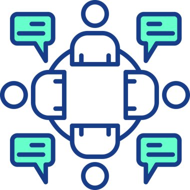 ağ web renk simgesi basit illüstrasyon