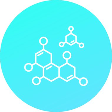 Molekül simgesi vektör illüstrasyonu